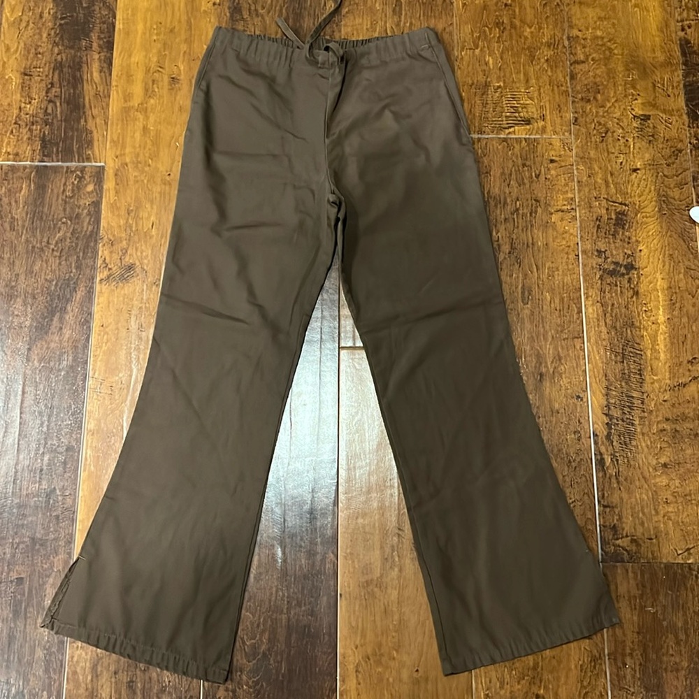 Cherokee Brown flare scrub pants Size XXS